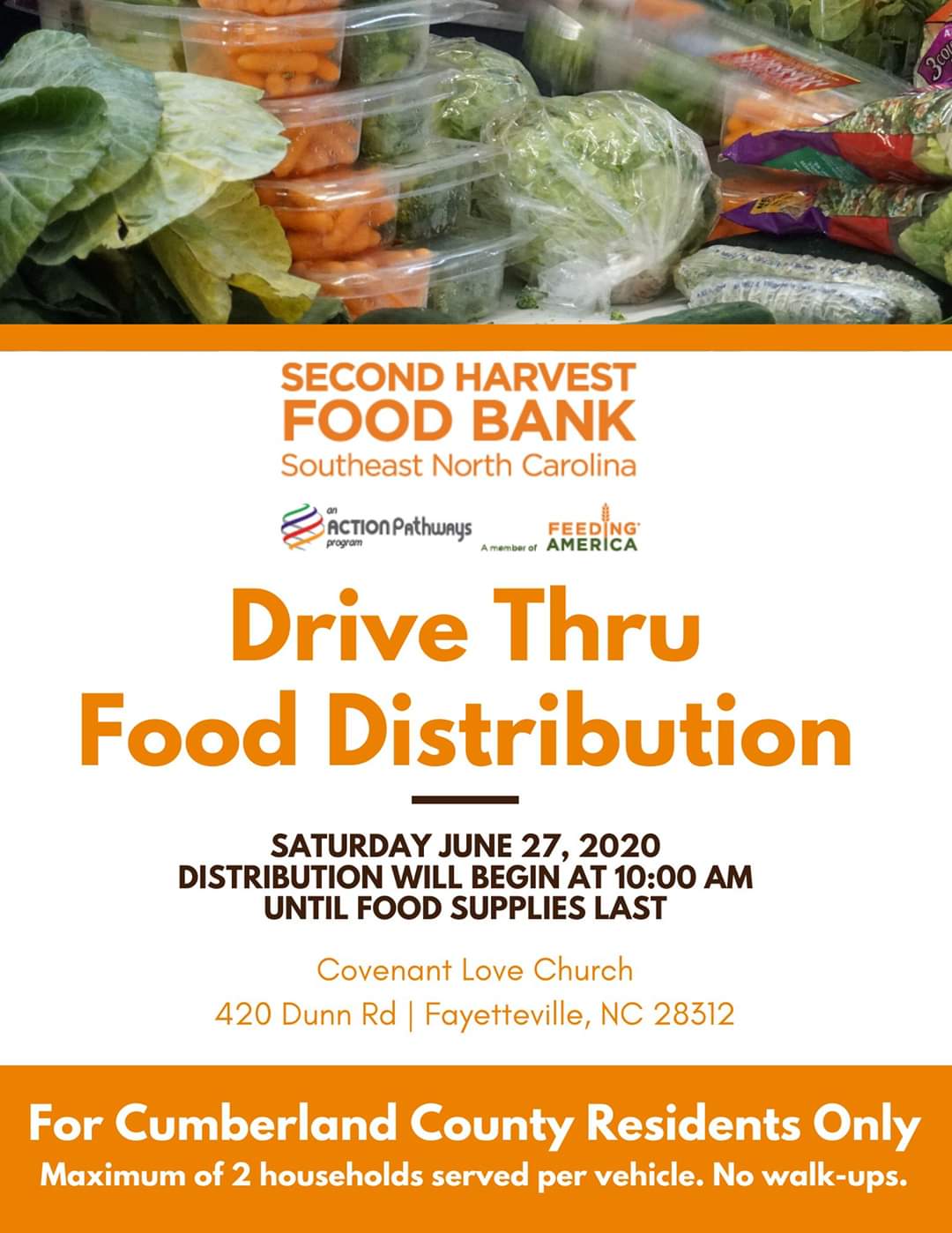 Second Harvest Food Bank Food Distribution Set For June 27th